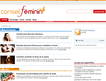 Tablet Screenshot of conseilfeminin.com